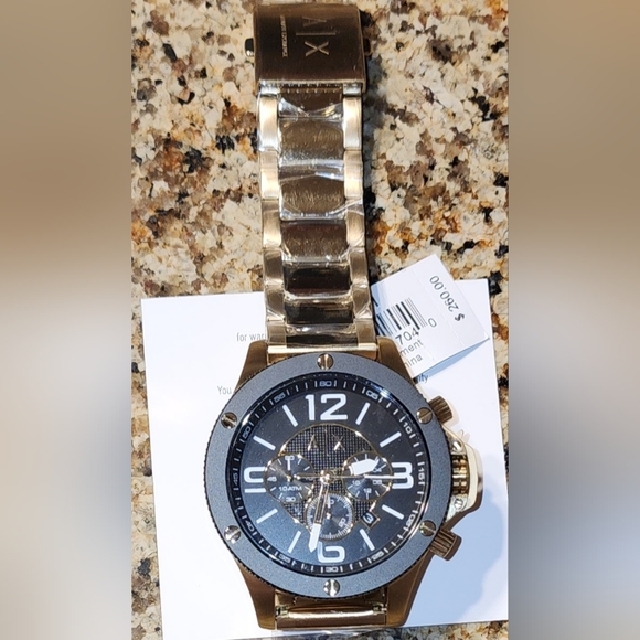 Armani Exchange Chronograph Gold-Tone Stainless Steel Watch - Picture 7 of 10